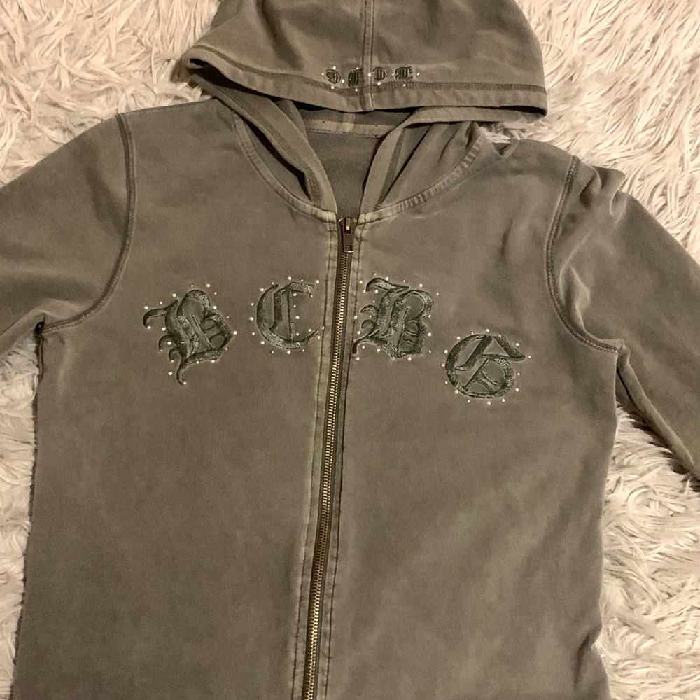 VINTAGE BCBG MAXARIA ZIP UP HOODIE